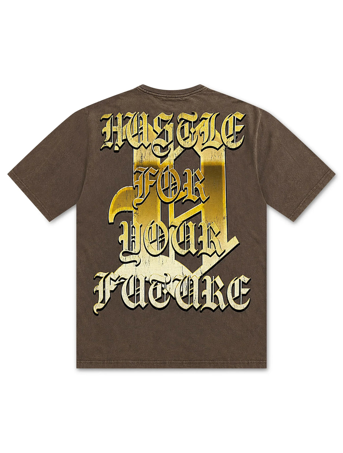 Vtilted Tropical Tee - Brown