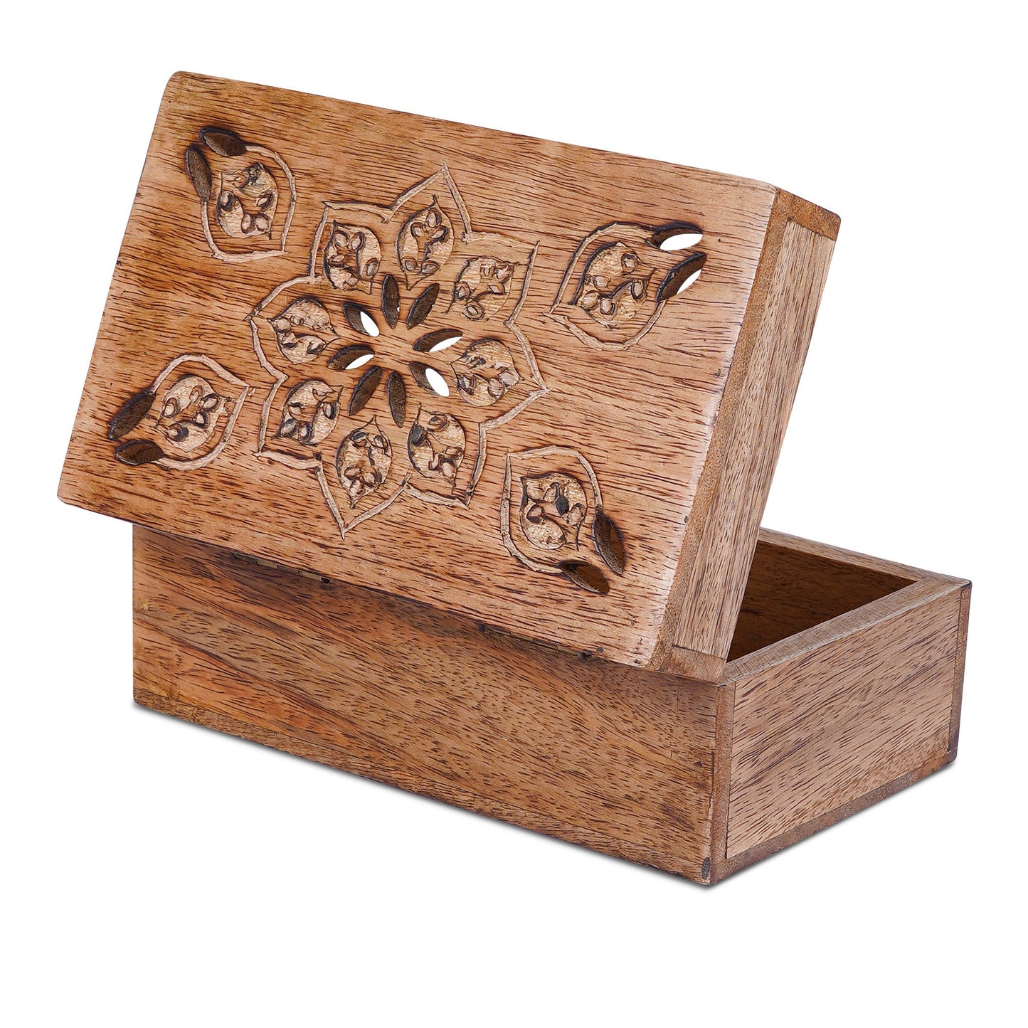 Serena Wooden Handmade Boxes in Medium Burnt