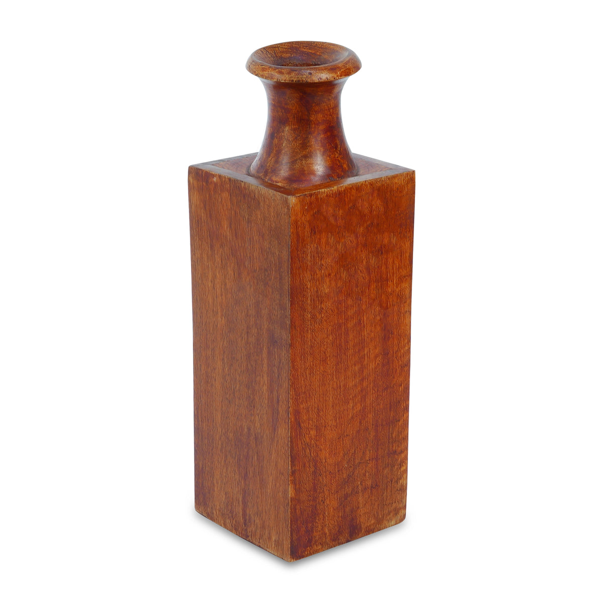Handcrafted Kanha Mango Wood Decorative Vase