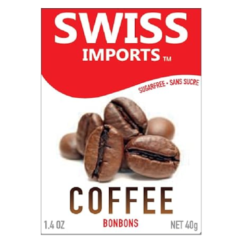 Swiss Imports Coffee Sugar Free Bonbons Hard Candy Drops 1.4 Oz