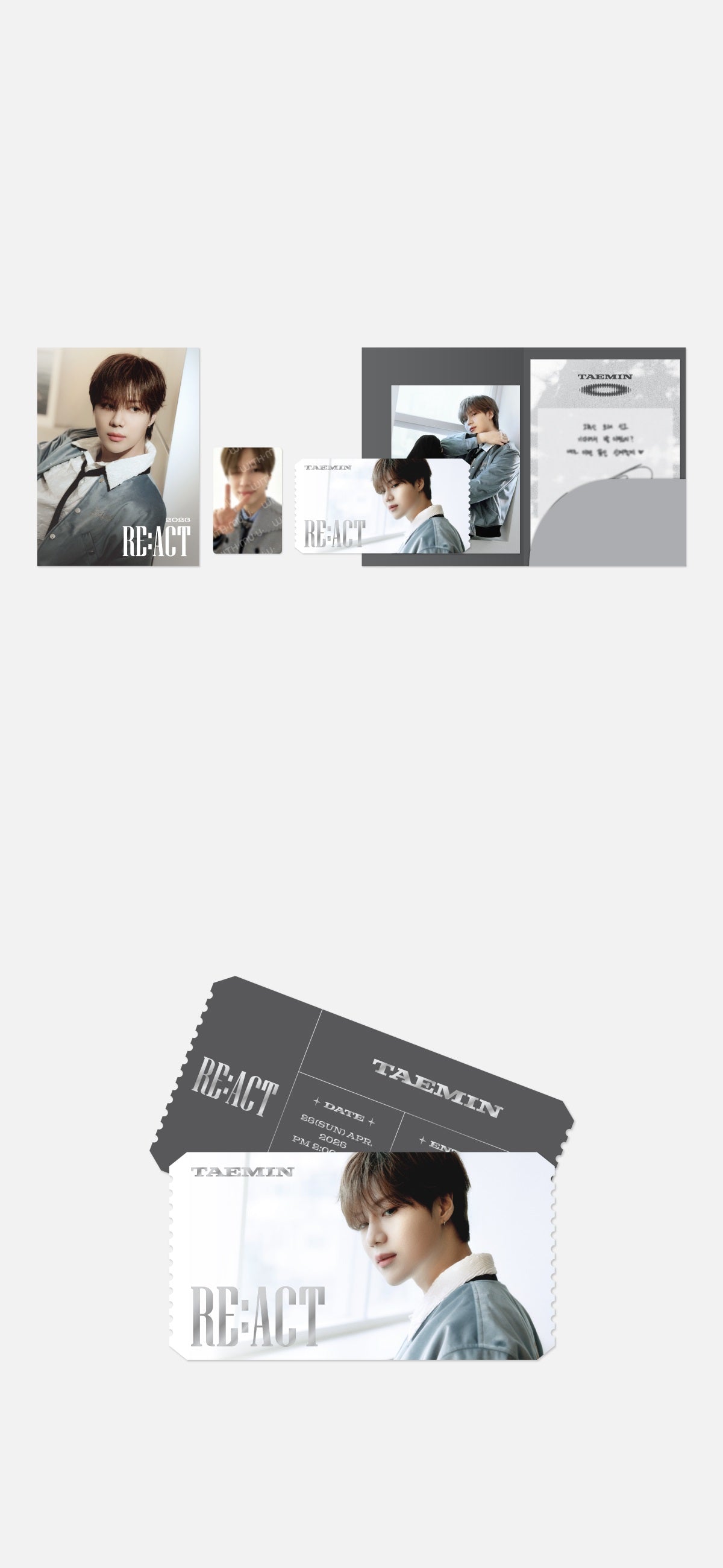 Taemin 2023 Fanmeeting - Re:Act Official Merch