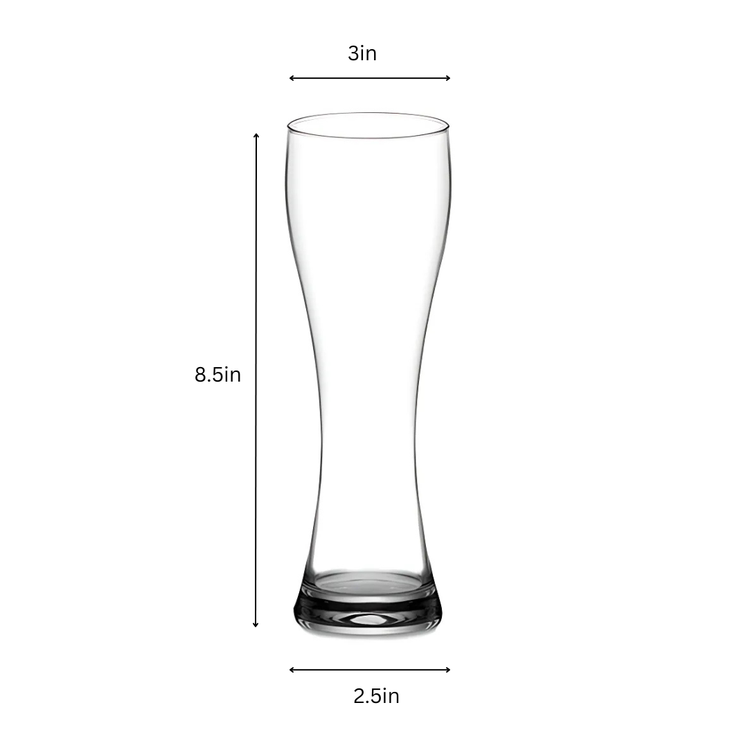 Tall Weizen Beer Glass - 16oz