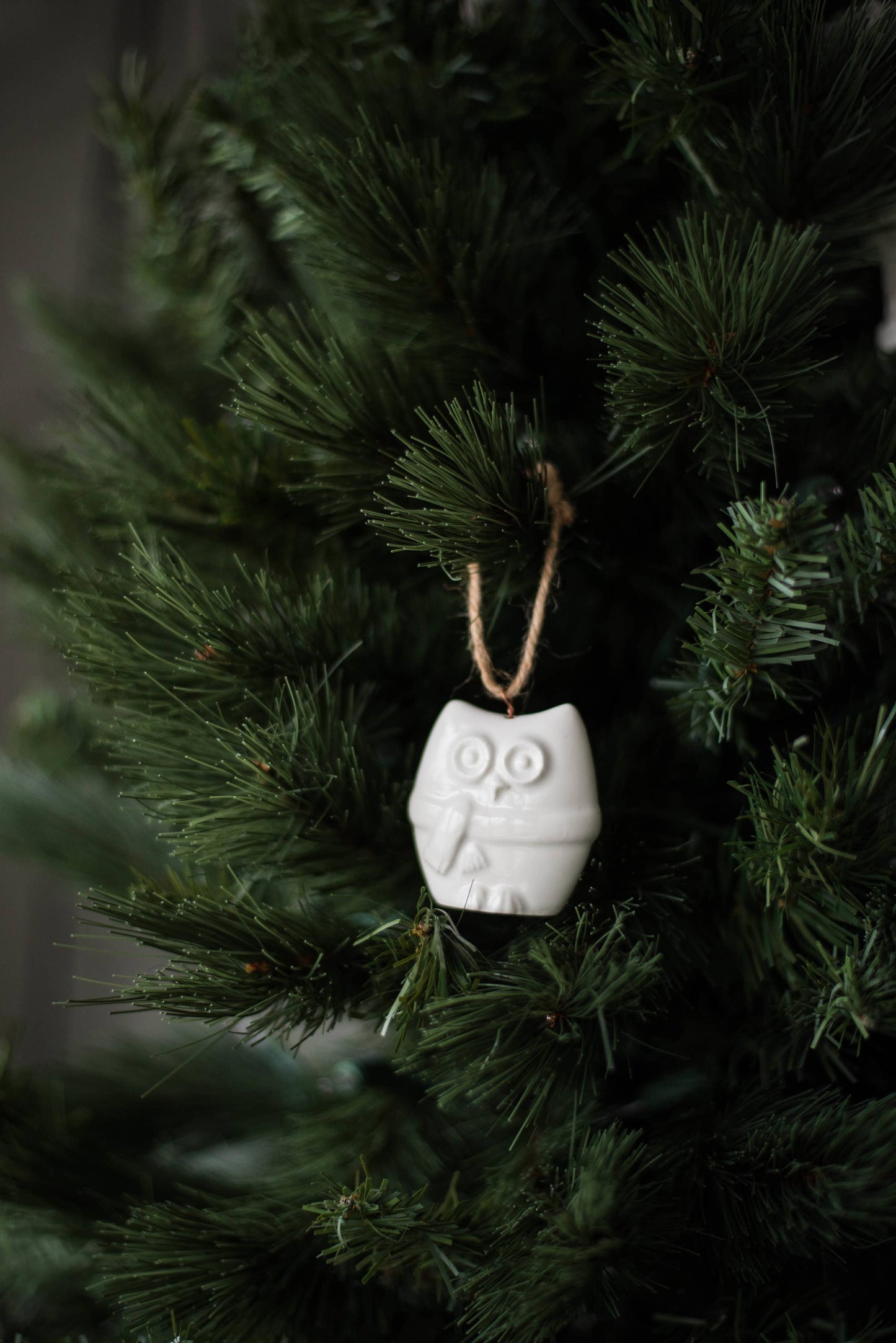 Handmade Porcelain Christmas Ornaments: Mini Bus