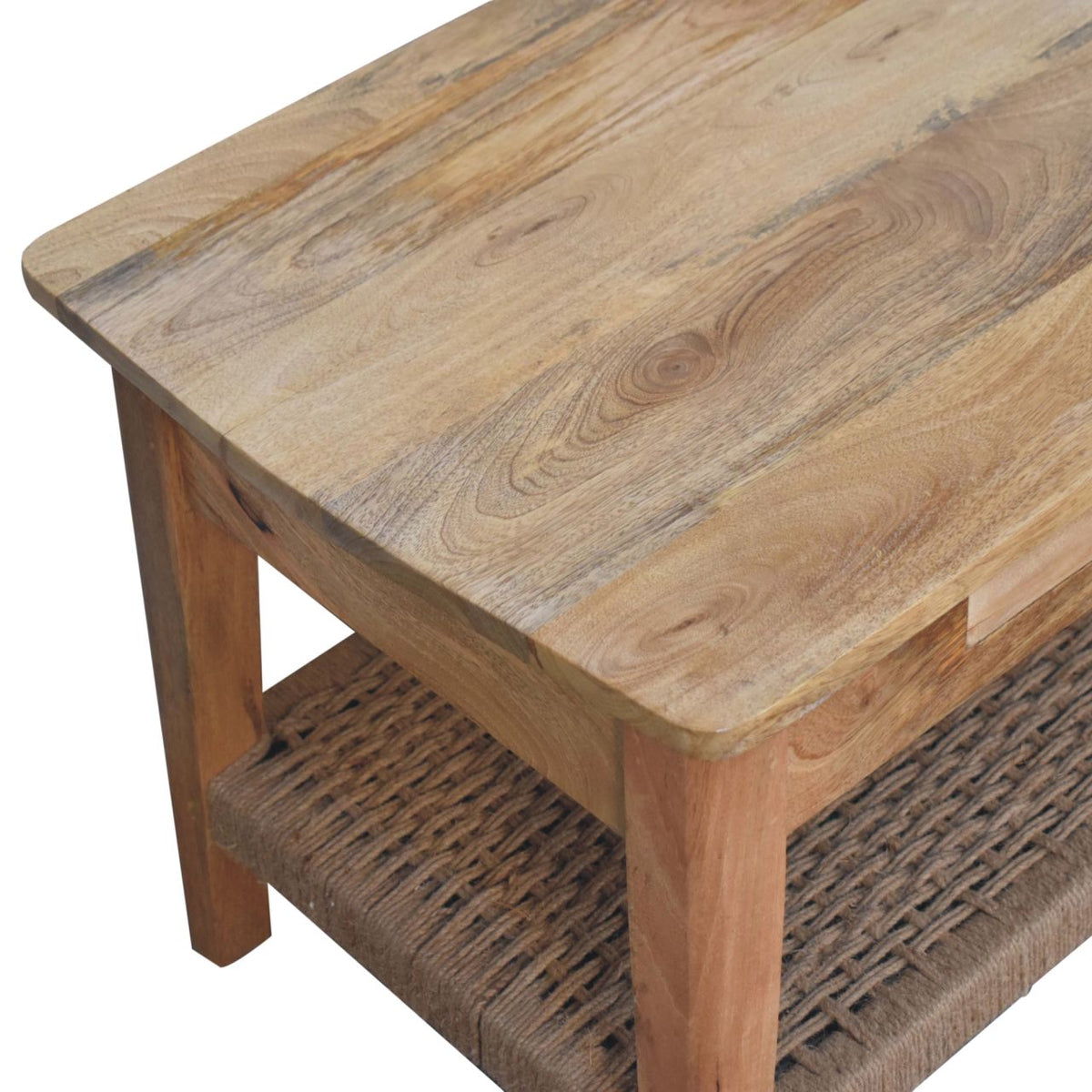 Solid Wood Rope Coffee Table