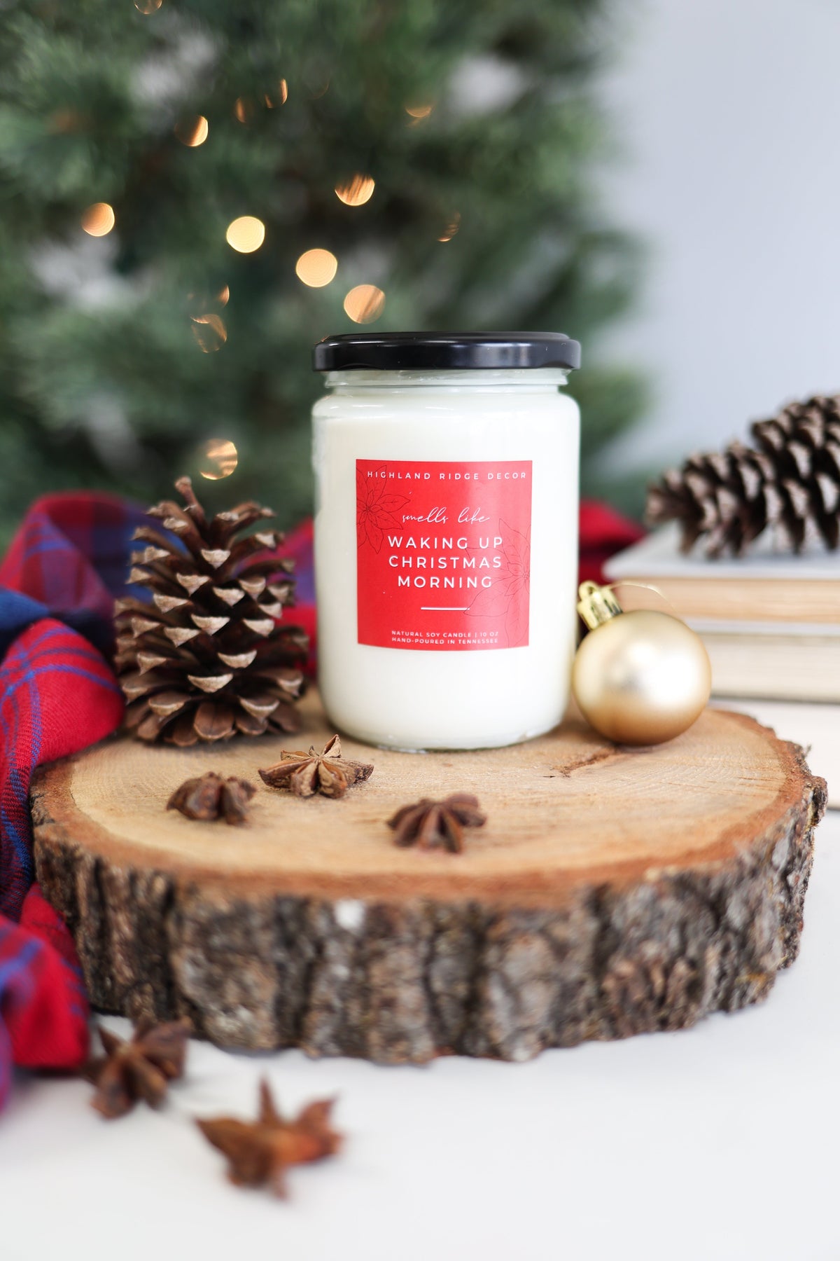 "Waking Up Christmas Morning" Hand-Poured Soy Candle - Warm Gingerbread - Osadia Concept Store