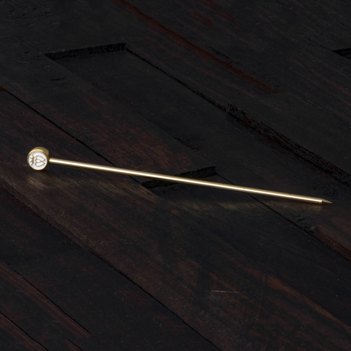 Prince of Scots Luckenbooth Logo 8-Pack XL-Cocktail Picks (Gold in Gift Box)