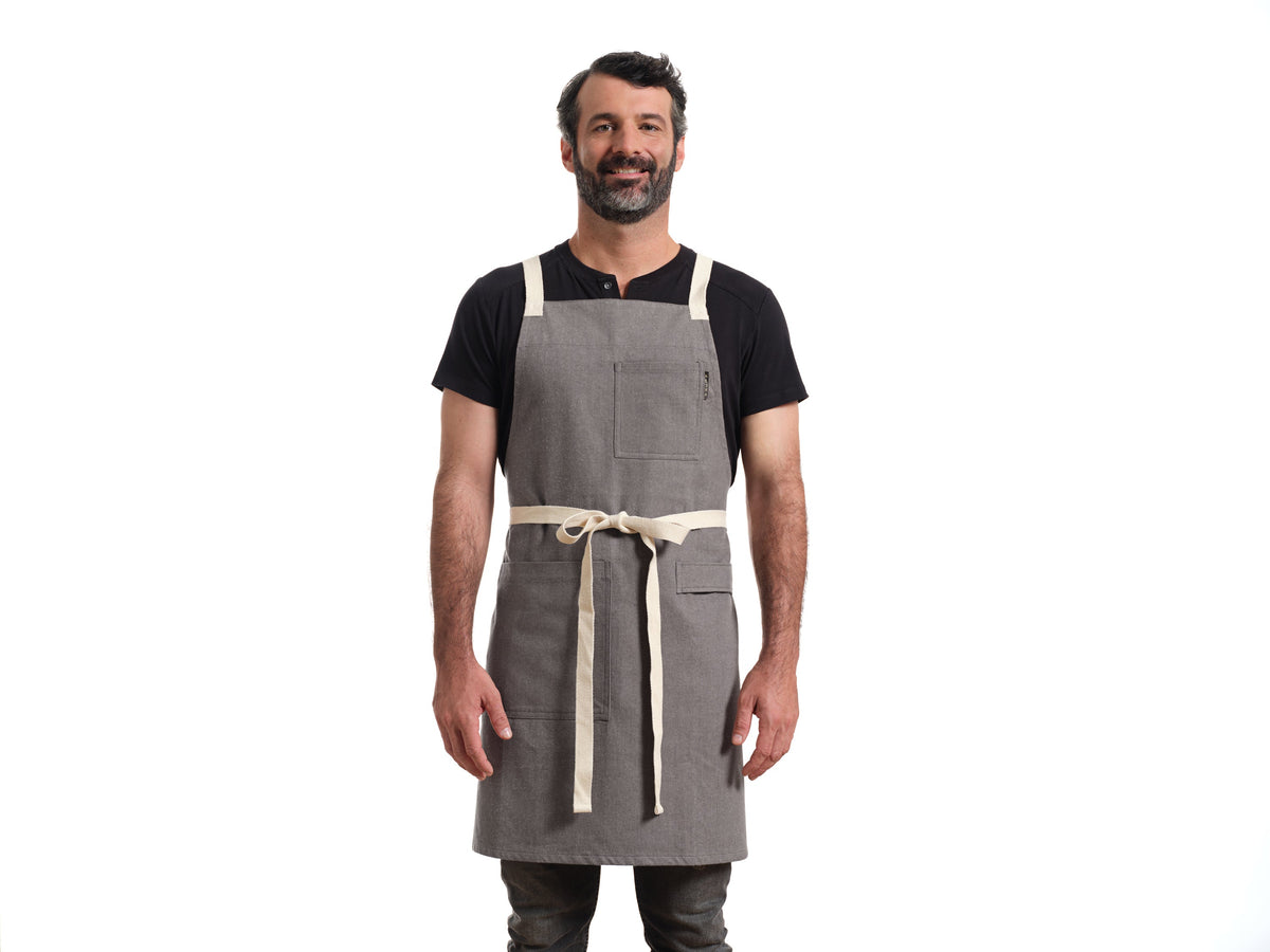 Crossback Apron with Pockets, Gardening Apron and Serving Aprons - Osadia Concept Store