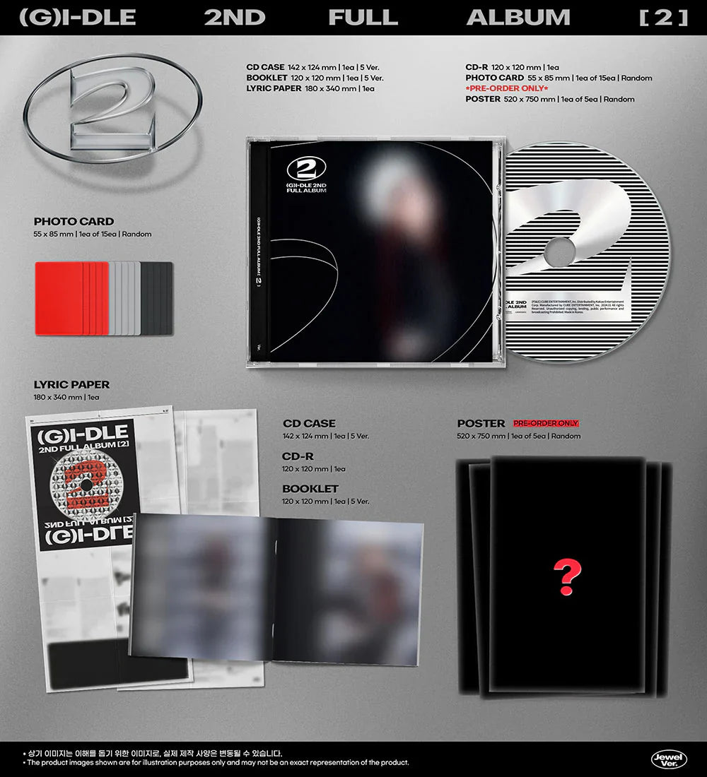 (G)I-DLE 2nd Full Album - 2 (Jewel Ver.)