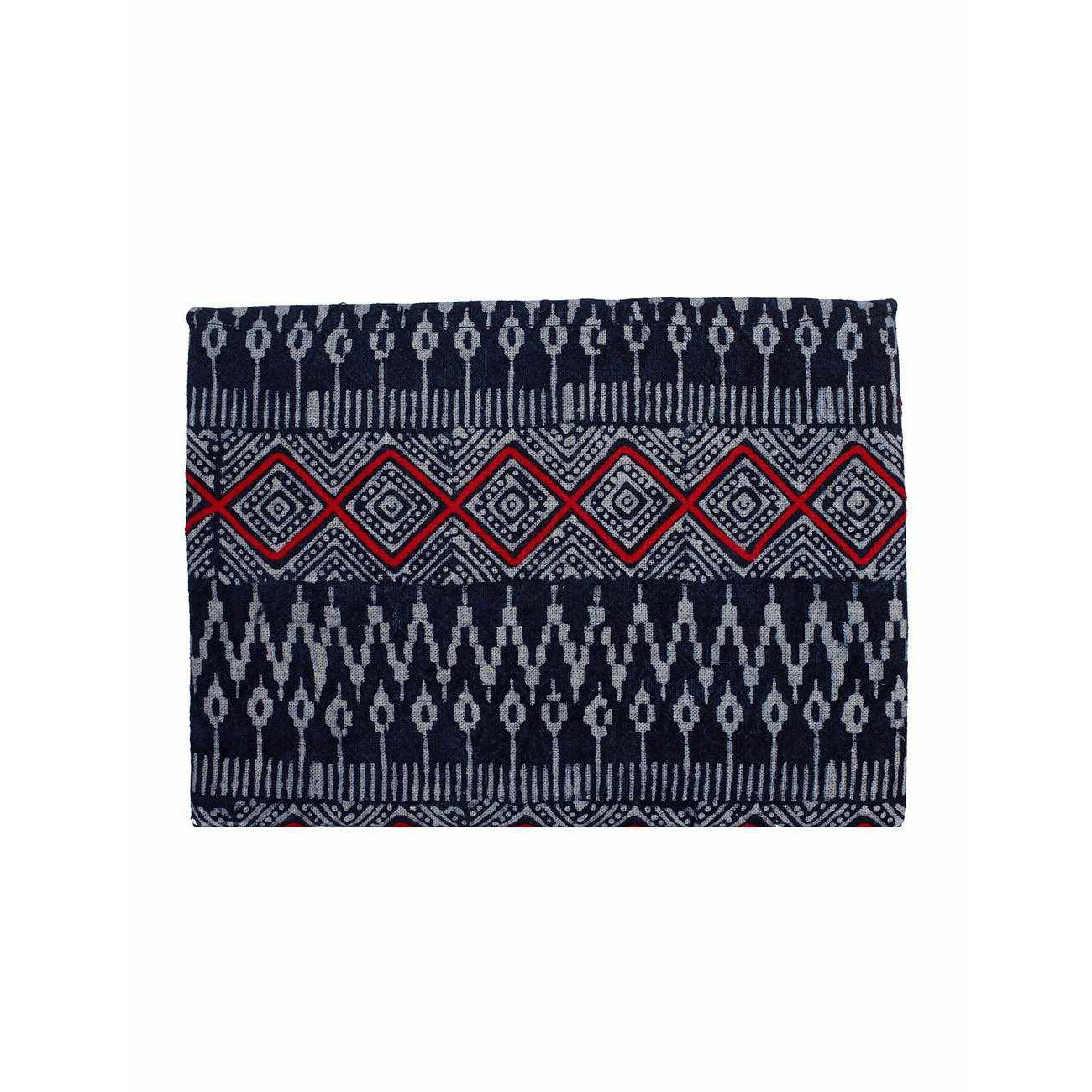 Oasis Batik Envelope Fabric Clutch With Bells - Thailand