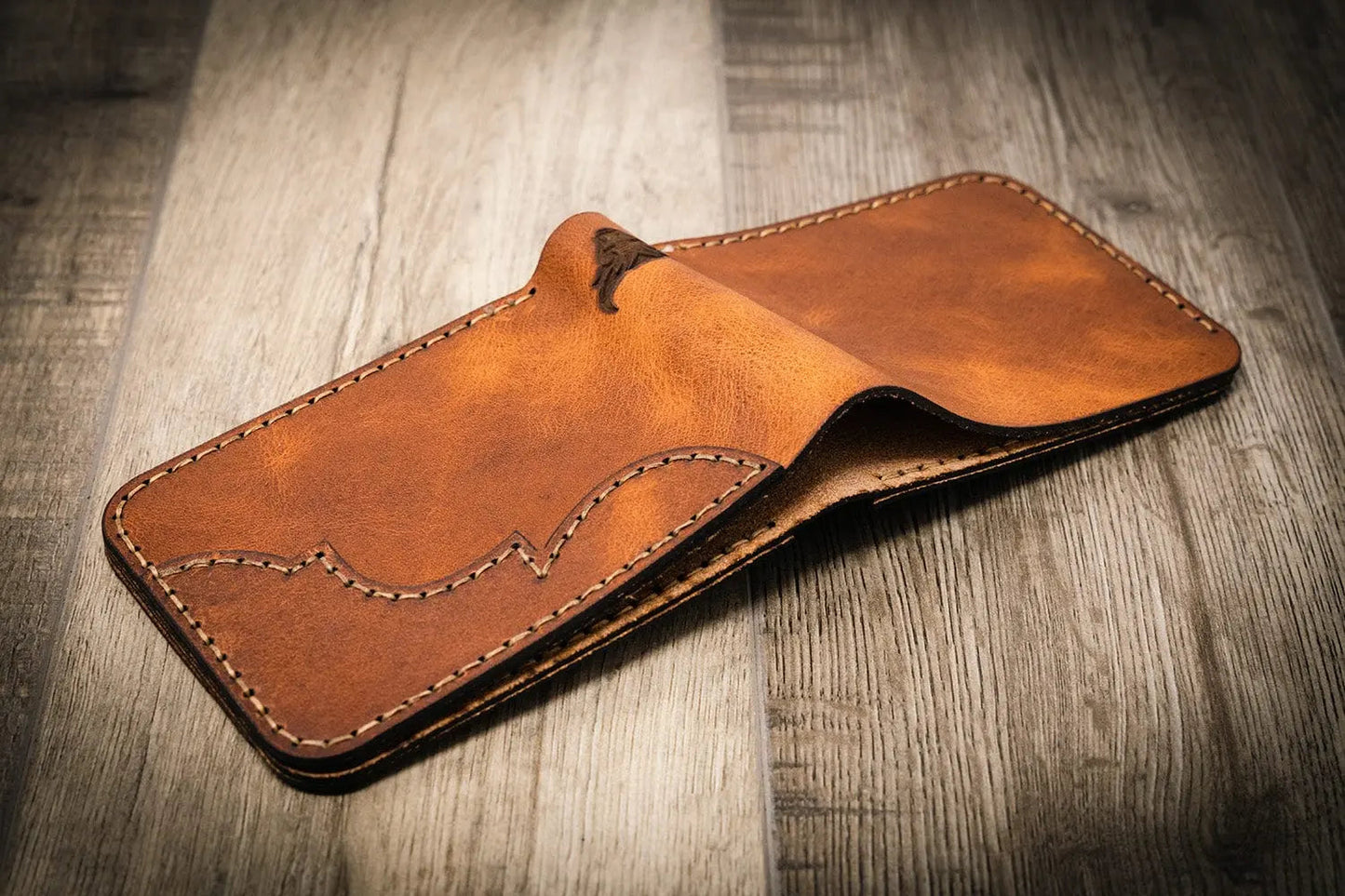 Western Bifold Wallet - Chestnut Brown