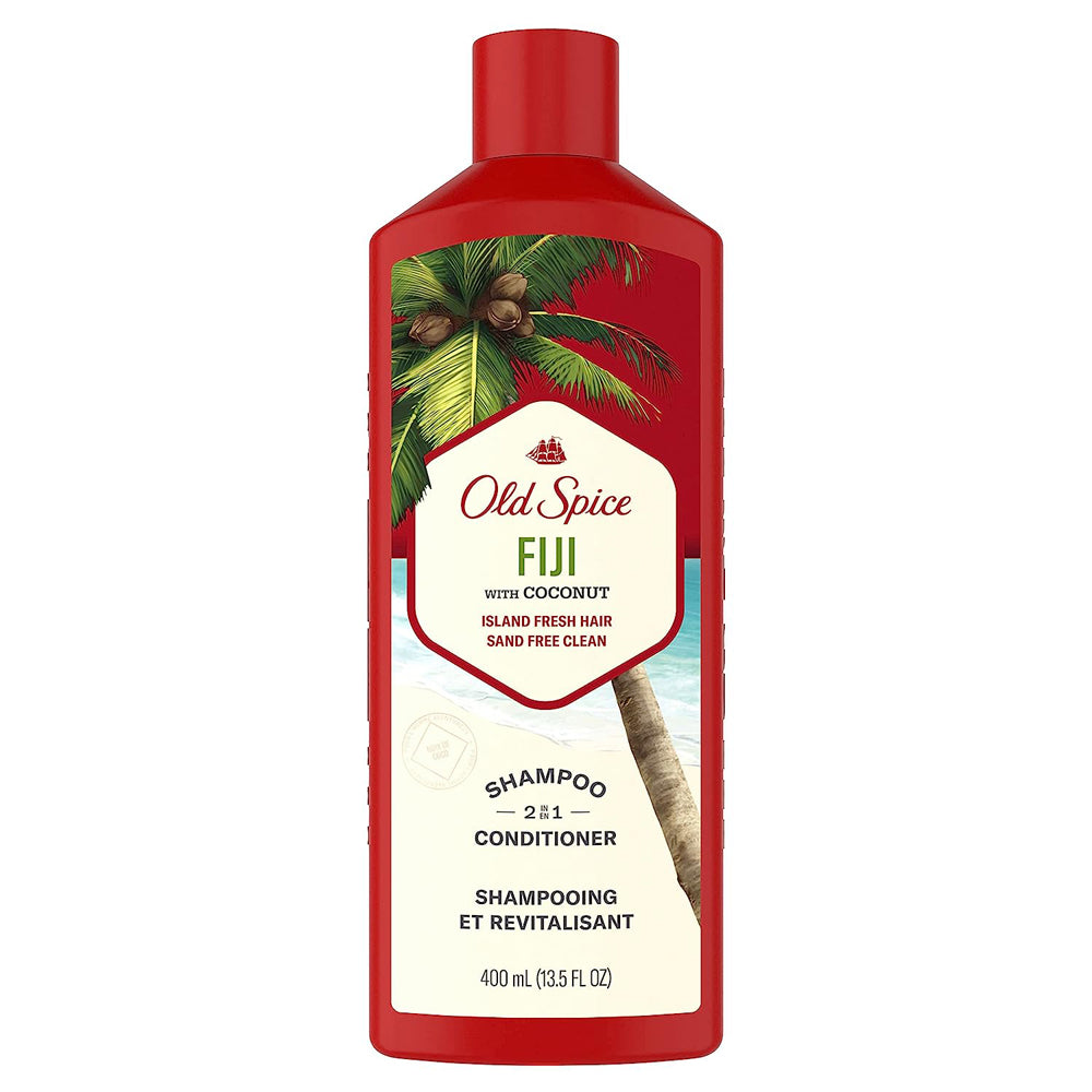 Old Spice Fiji With Coconut 2 In 1 Shampoo & Conditioner 13.5 Fl Oz