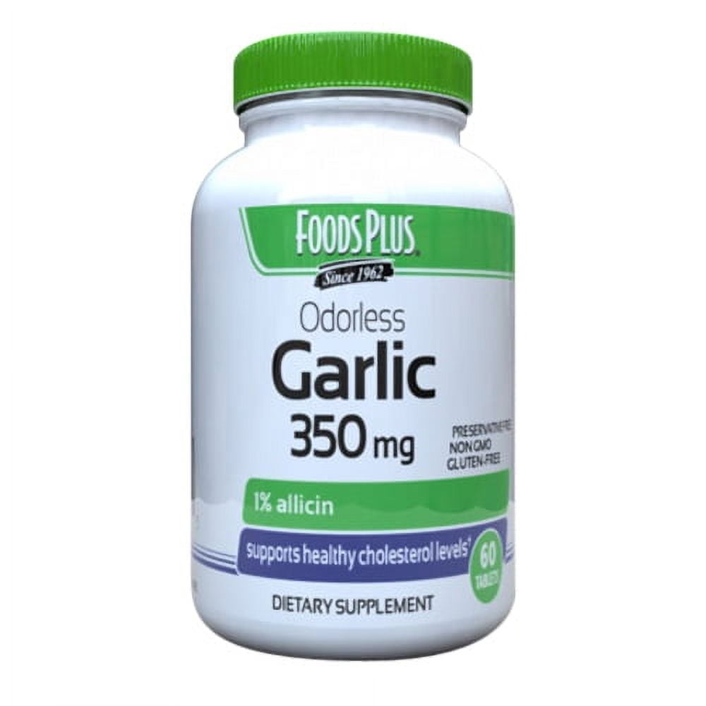 Food Plus Foods Garlic 350 Mg Odor Controlled Tablets