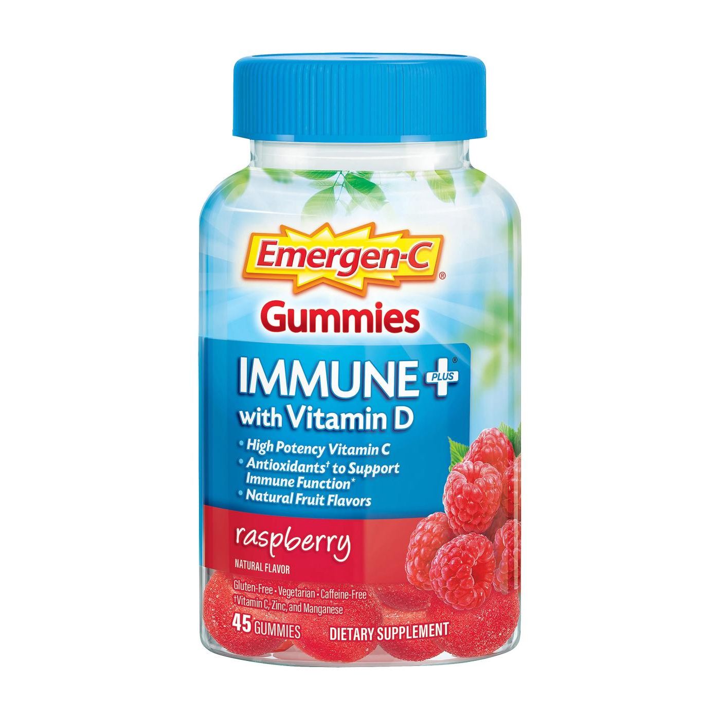 Emergen-C Immune+ With Vitamin D Gummies - Raspberry