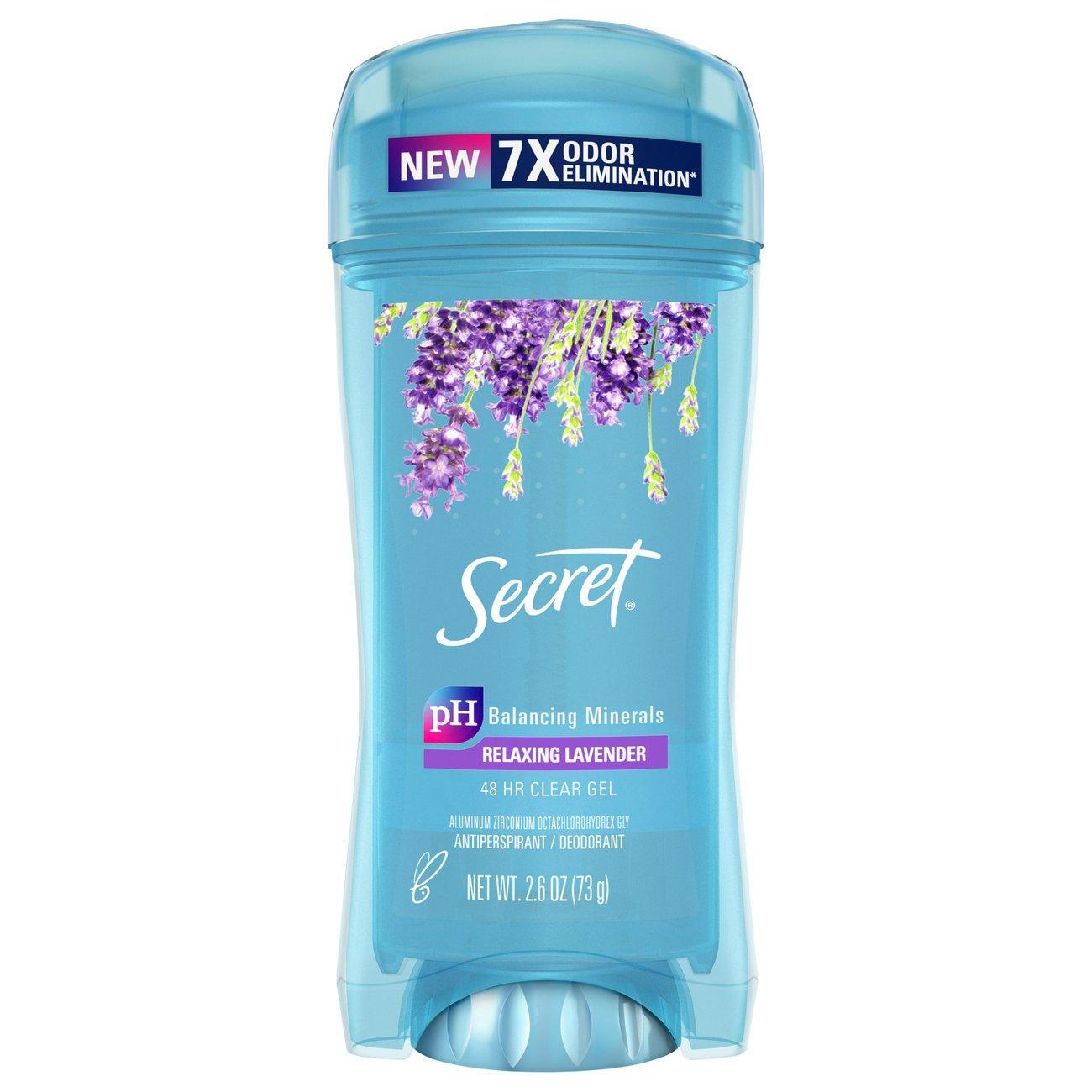 Secret Women's Fresh Clear Gel Antiperspirant And Deodorant - Relaxing Lavender, 2.6 Oz