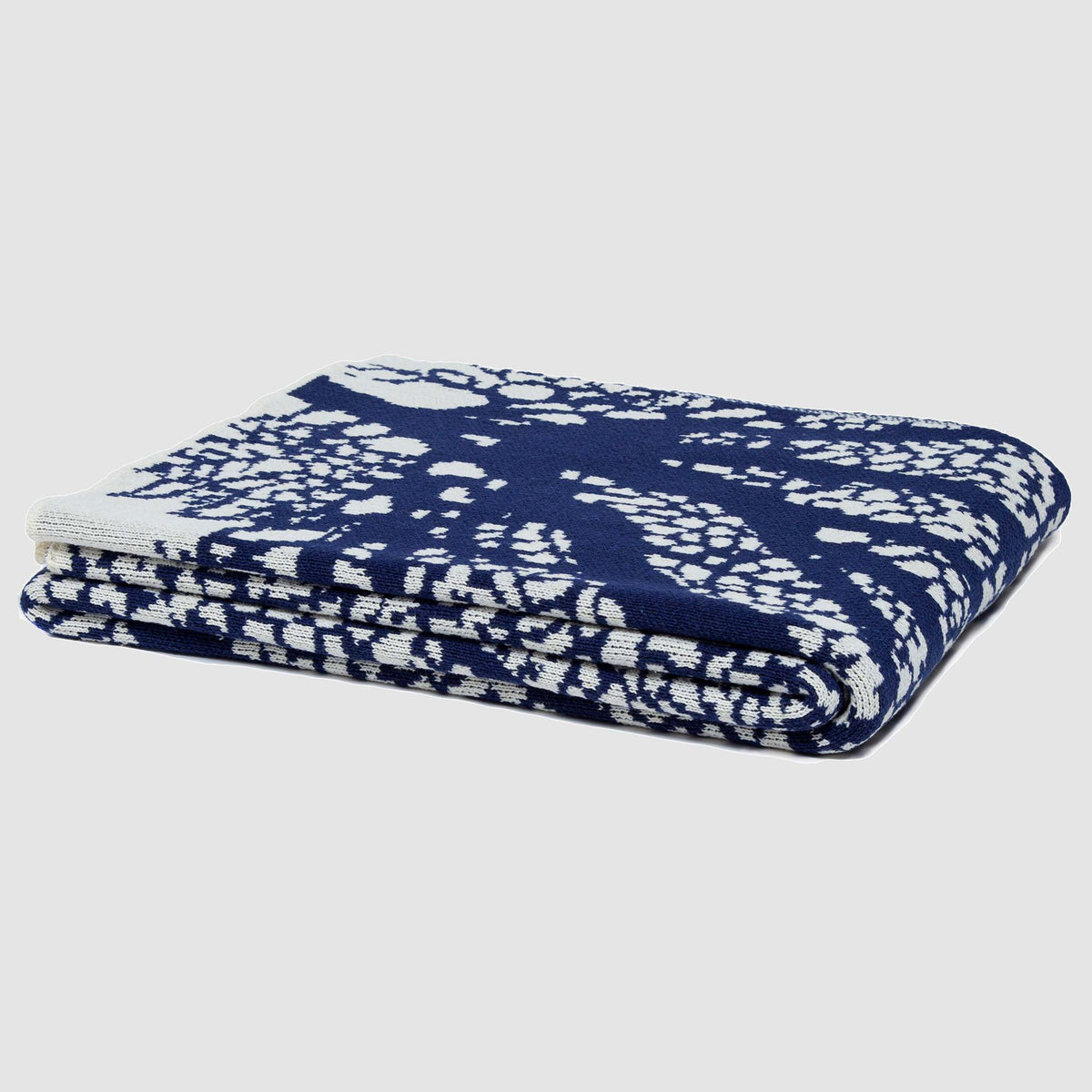 Fan Coral - Cotton Sustainable Knit Throw Blanket | Coastal