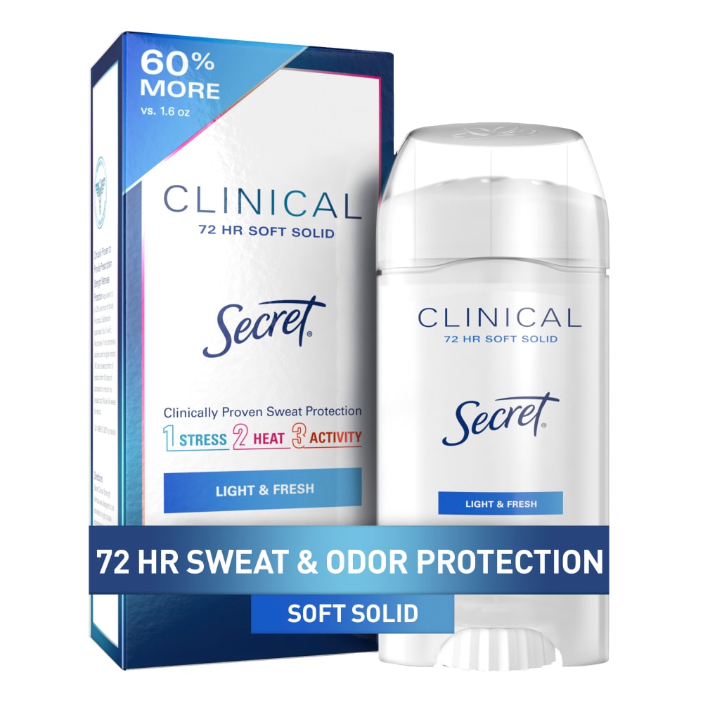 Secret Clinical Strength Light And Fresh Soft Solid Antiperspirant & Deodorant