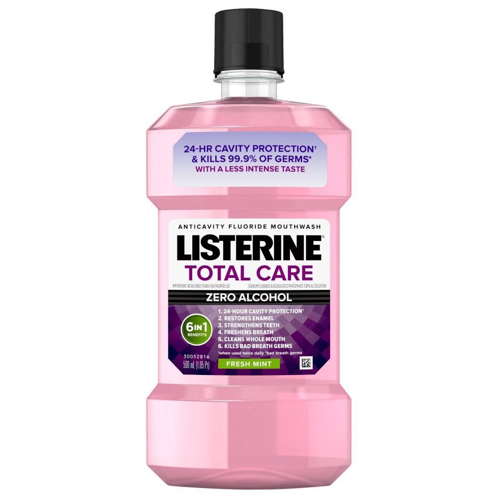 Listerine Total Care Zero Alcohol Anticavity Mouthwash Fresh Mint