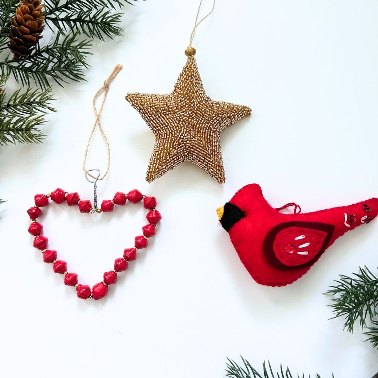 Cardinal Ornament Set