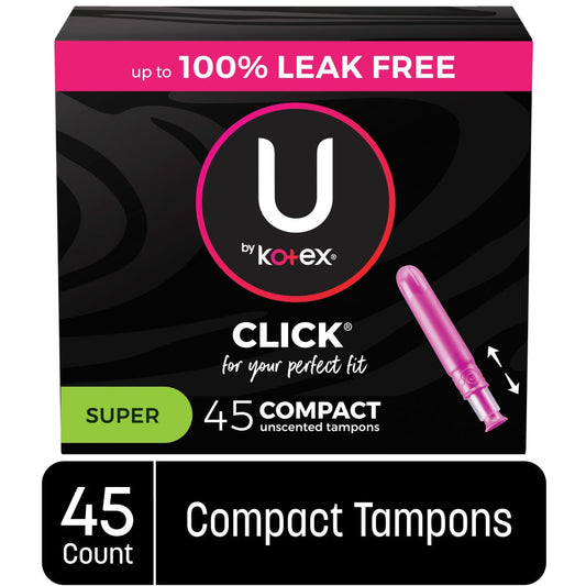 U by Kotex Click Compact Unscented Tampons - Super
