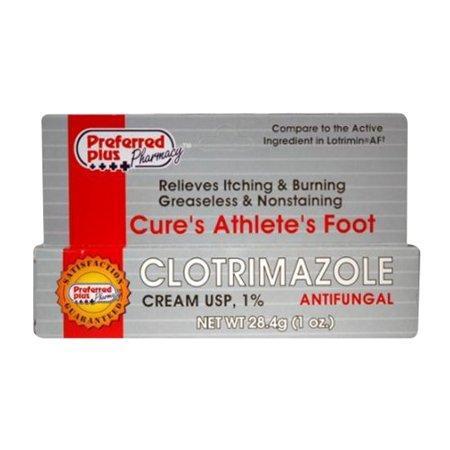 Clotrimazole Preferred Plus Antifungal Cream 1 Percent, 1 Oz