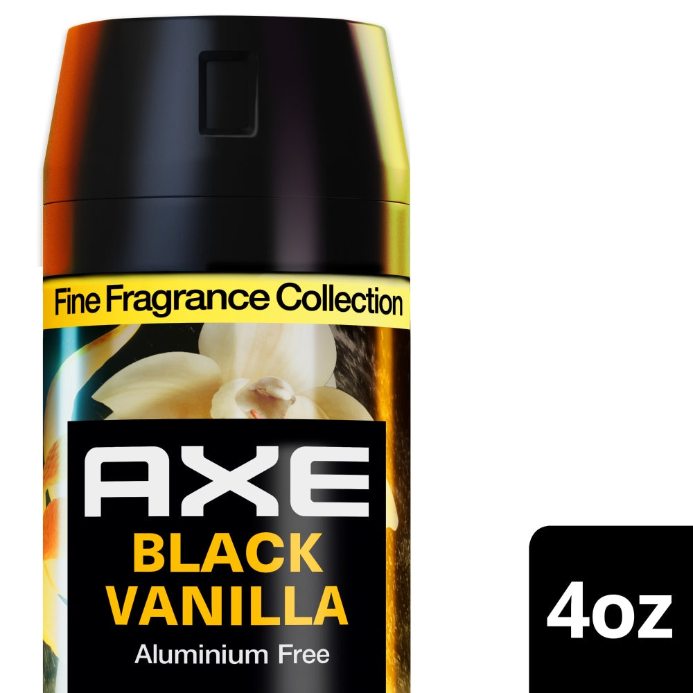 Axe Body Spray, Premium, Black Vanilla 4 Oz