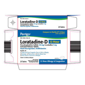 Perrigo Loratadine D Tb 120 5 Mg 20 Er