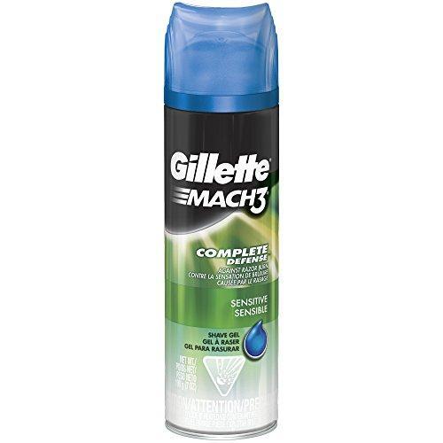 Gillette Mach3 Complete Defense Sensitive Shave Gel 7 Oz. Aerosol Can