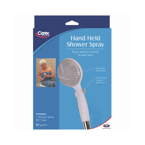 Carex Handheld Shower Head, 84 In. Hose