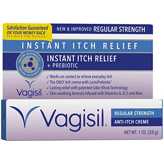 Vagisil Itch Relief, Instant, Regular Strength, 1 Ounce