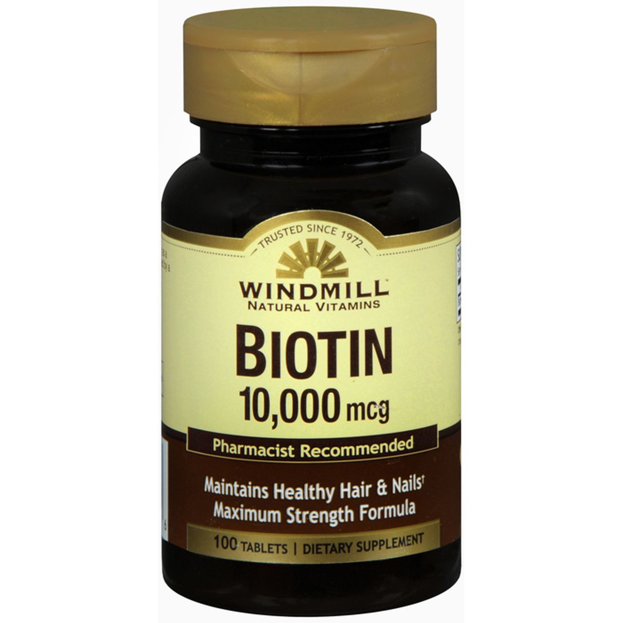 Windmill Biotin 10,000 Mcg - 100 Tablets