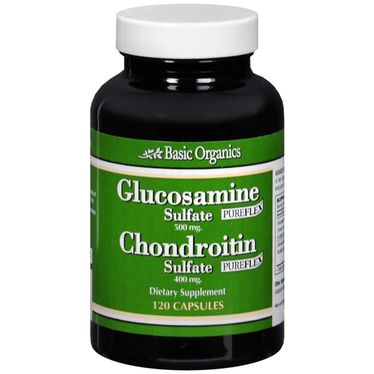 Basic Organics Glucosamine Chondroitin 500/400mg Capsules 120ct