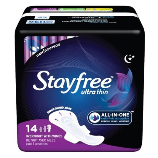 Stayfree Ultra Thin Overnight Pads With Wings