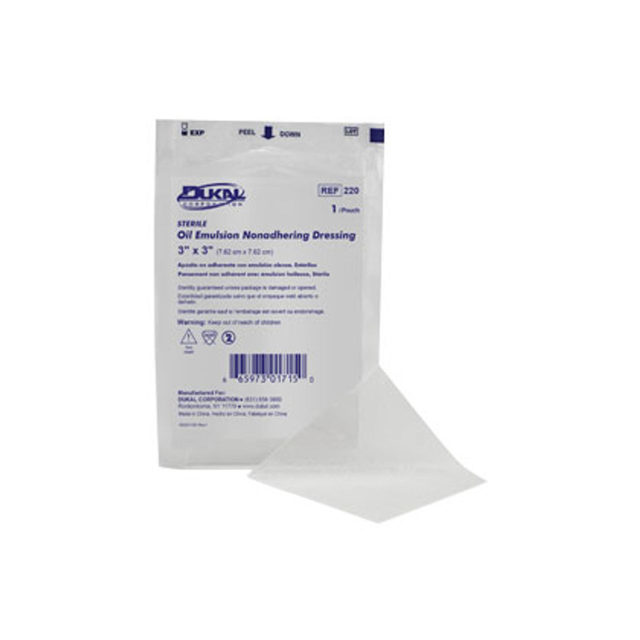 Dukal Corp Oil Emulsion Dressings Sterile 3"x 3" 50 Per Box