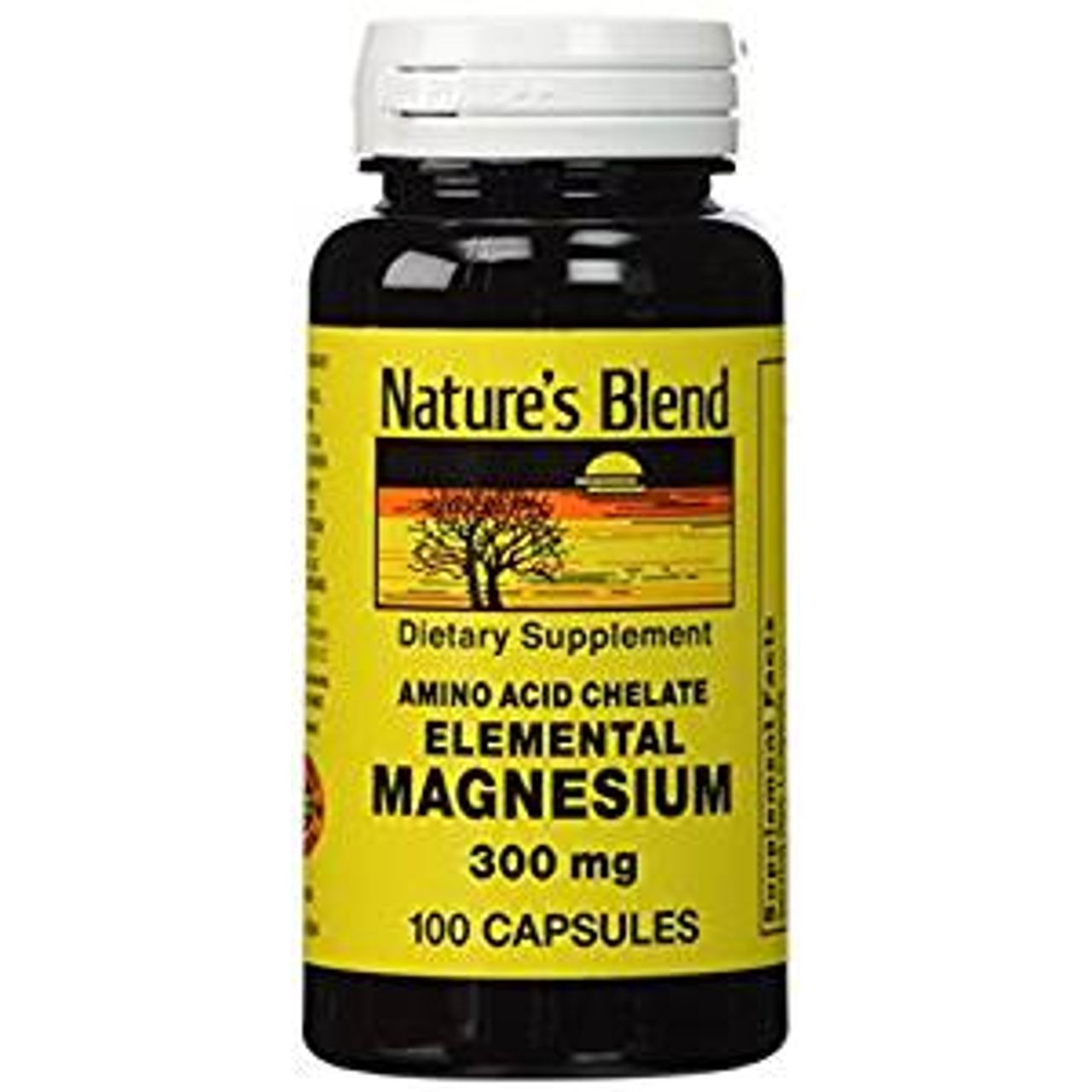 Nature's Blend Elemental Magnesium Amino Acid Chelate 300 Mg, 100 Caps
