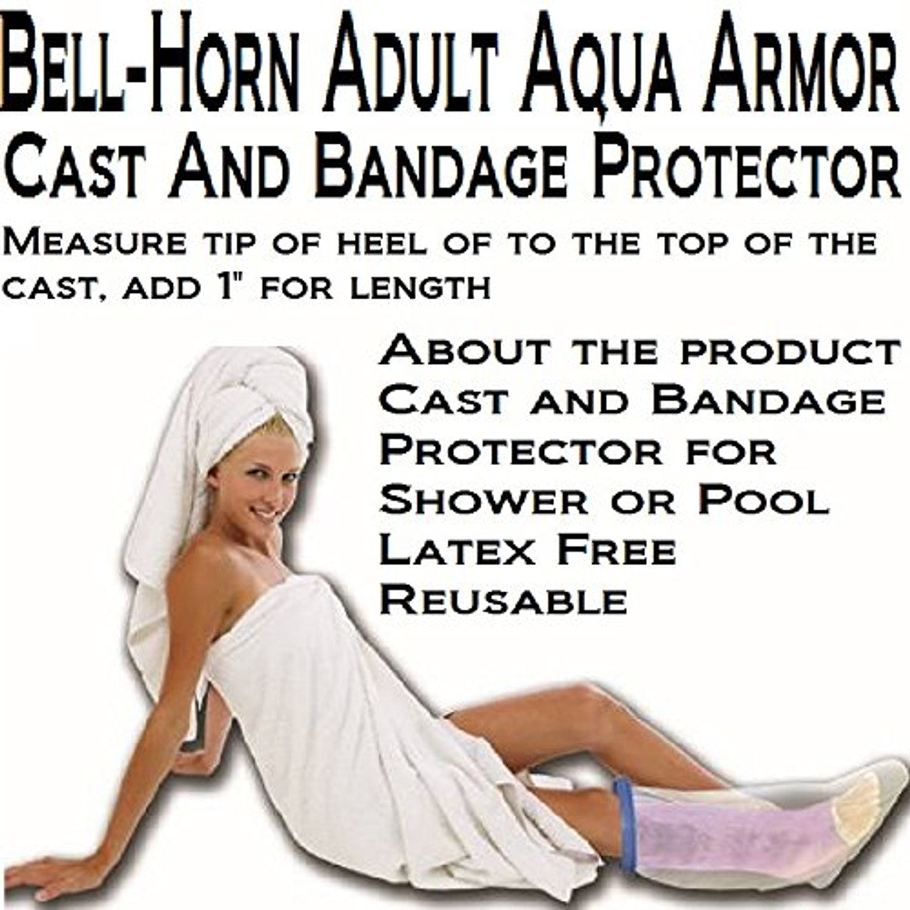 Djo Incorporated Bell-Horn Aqua Armor Cast And Bandage Protector Adult Foot-Ankle 11 (30105)