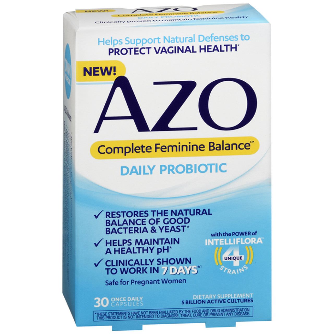Azo Complete Feminine Balance Daily Probiotic Capsules