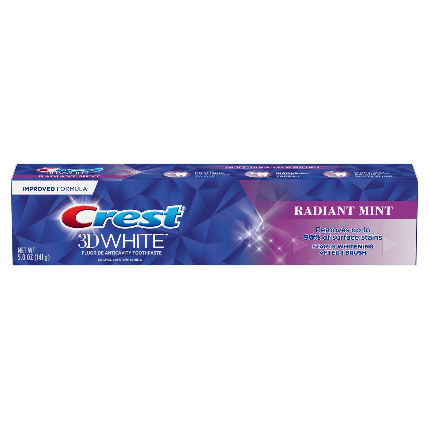 Crest 3D White Whitening Toothpaste, Radiant Mint