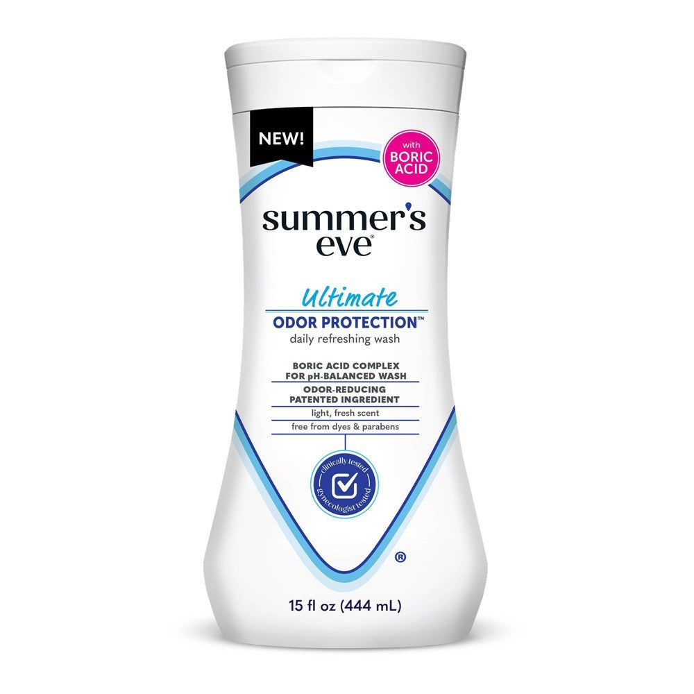 Summer's Eve Daily Refreshing Wash, Odor Protection, Ultimate 15 Fl Oz