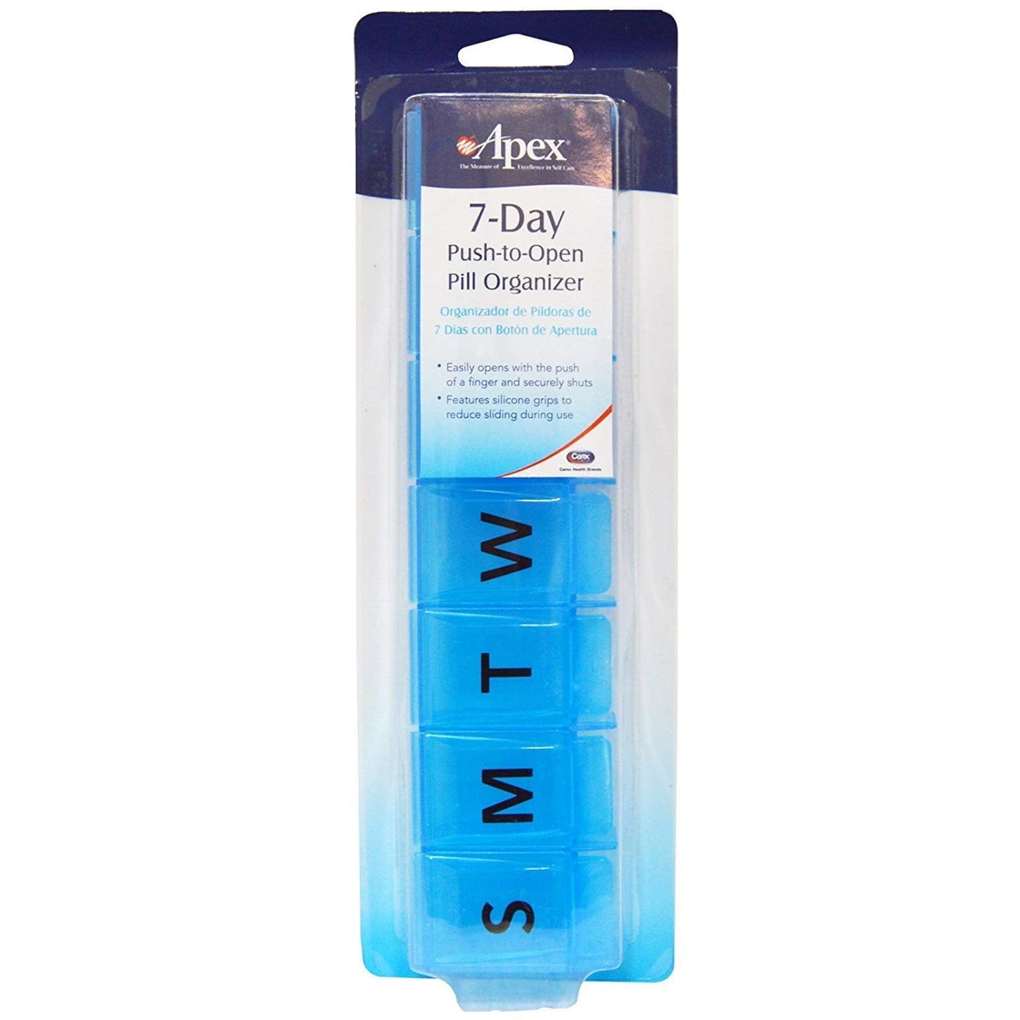 Apex 7-Day Push To Open Pill Organizer