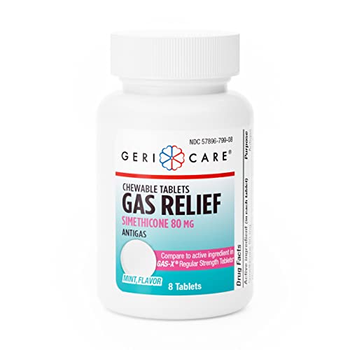 GeriCare Simethicone 80mg Chewable Gas Relief Tablets