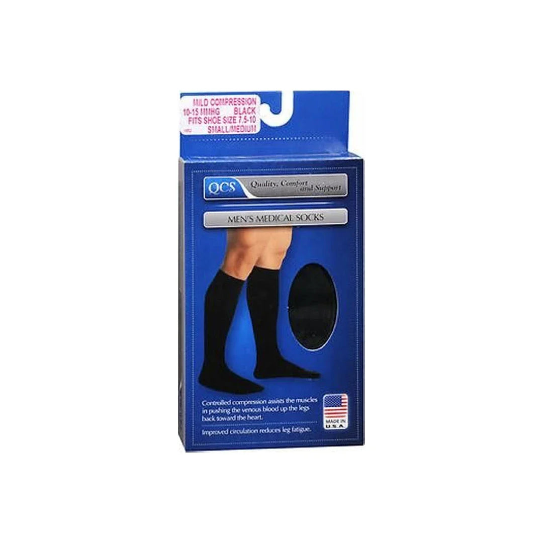 Scott Specialties QCS Men S Firm Compression Medical Legwear Socks Large Black