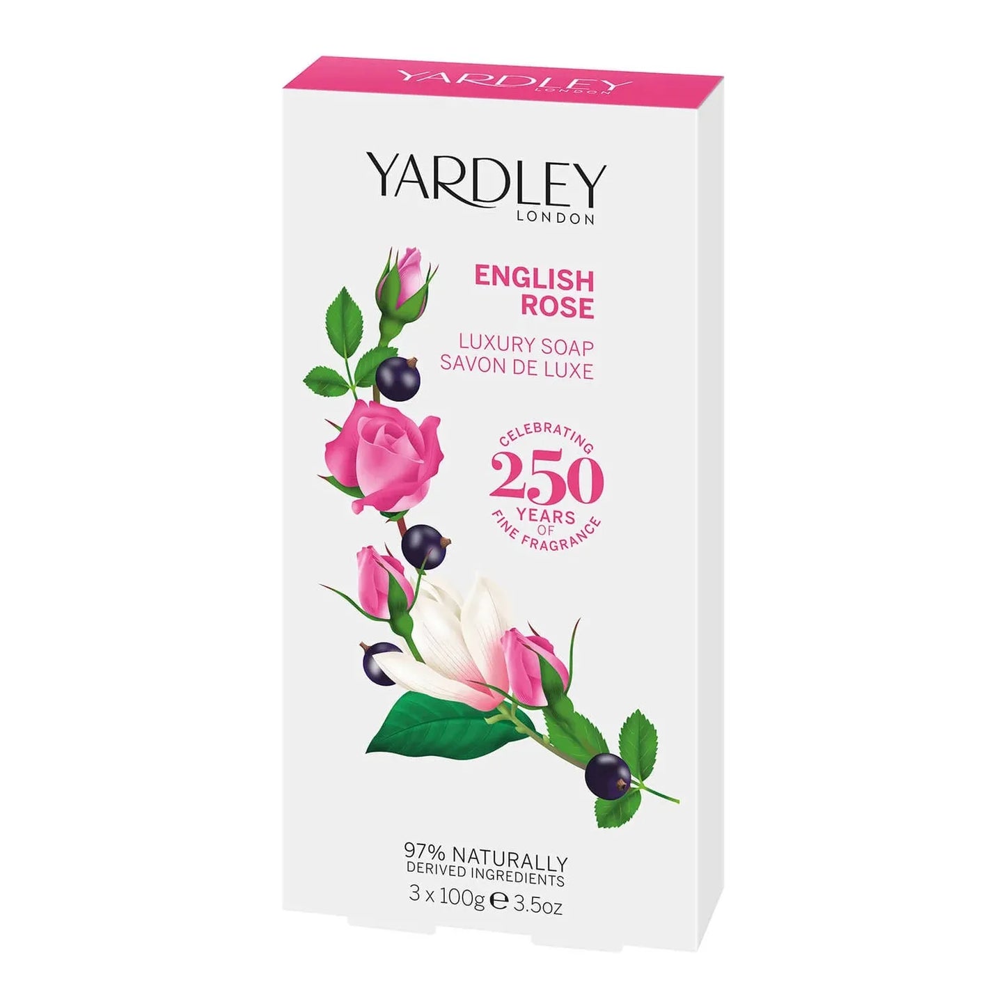 Yardley English Rose Luxury Soap 3x100g