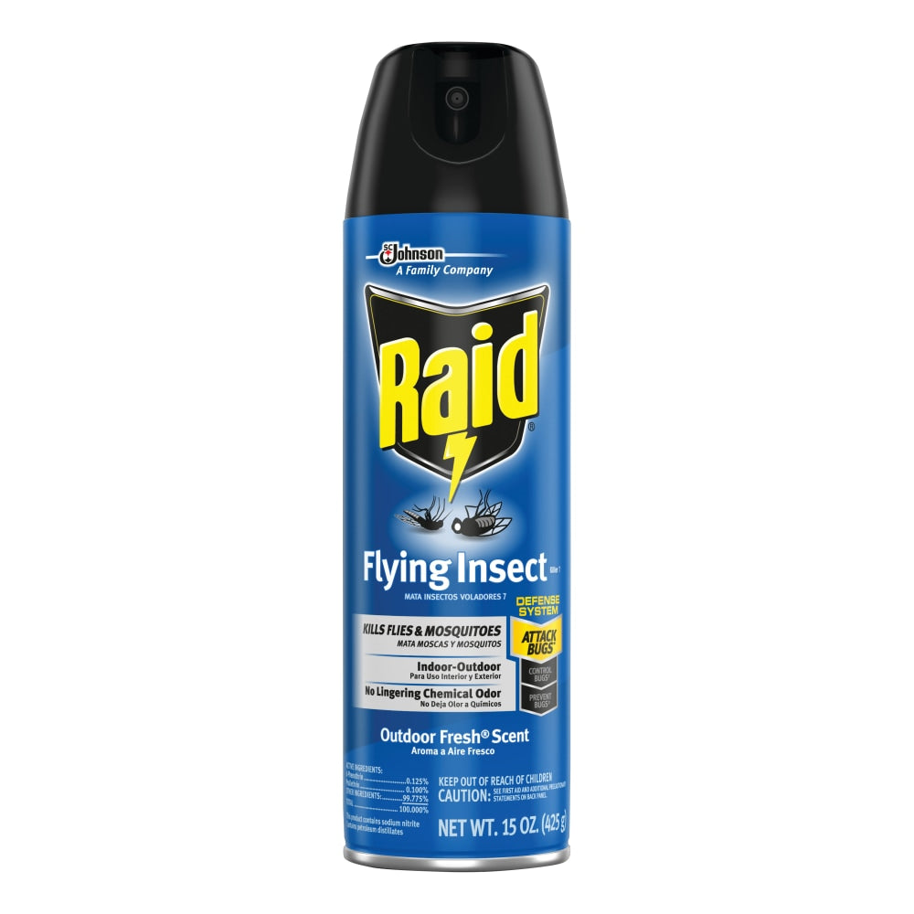 Raid Flying Insect Killer, Outdoor Fresh Scent, 15 Oz Aerosol Can