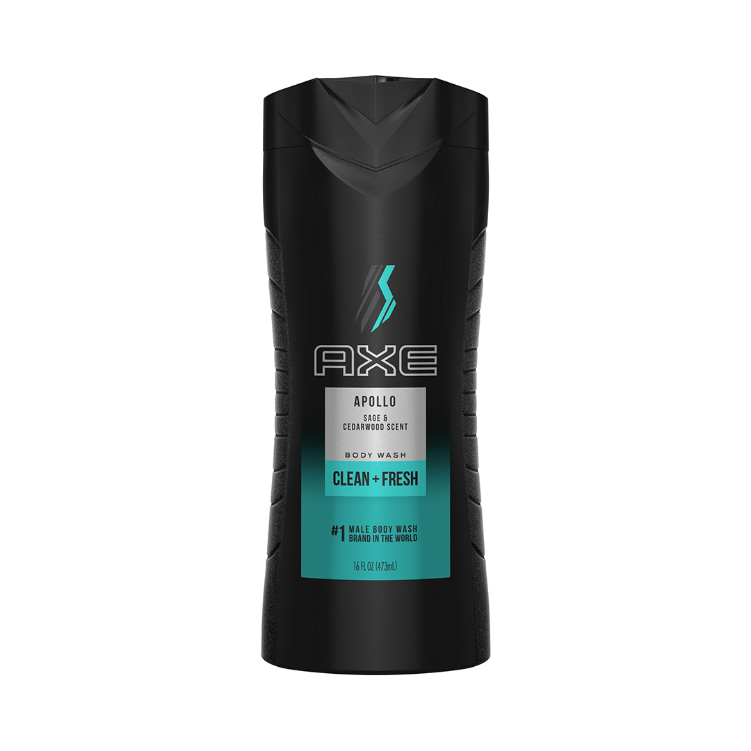 AXE Body Wash, Apollo, Sage & Cedarwood, 12H Refreshing Scent 16 Fl Oz