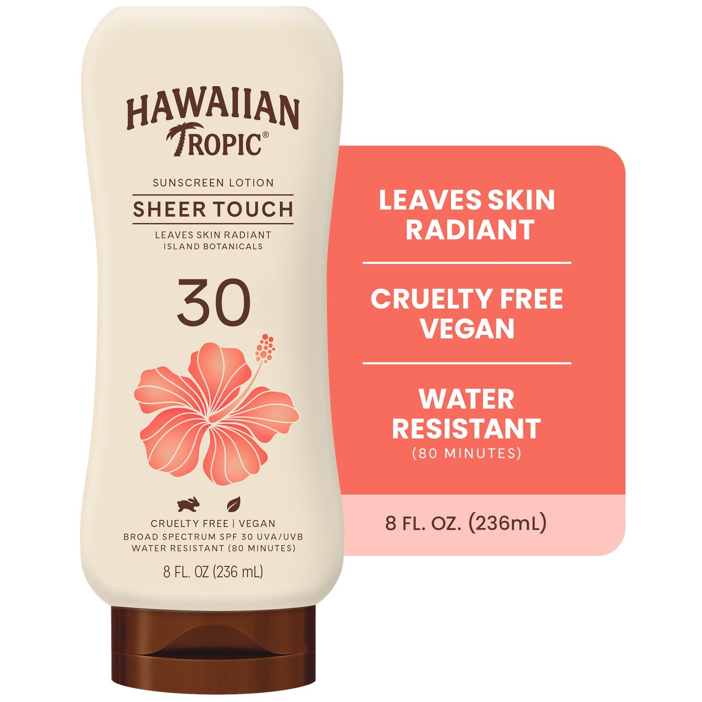 Hawaiian Tropic Sheer Touch Ultra Radiance Lotion Sunscreen - SPF 30, 8 Fl Oz
