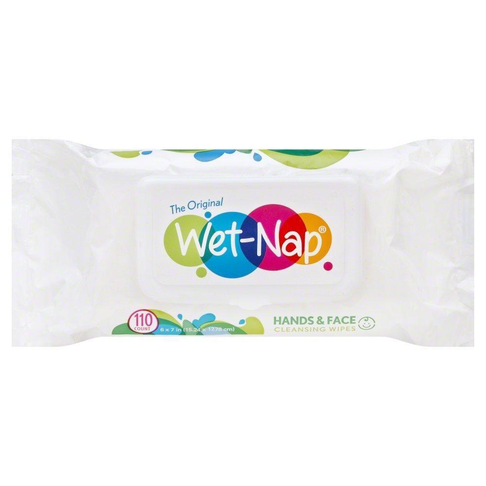 Wet Nap Hands & Face Cleansing Wipes, 110 Sheets