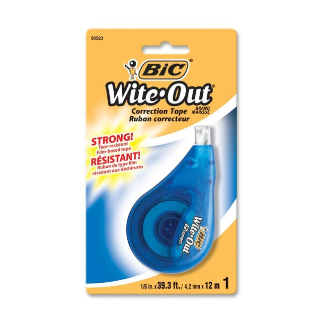 BiC Wite Out EZ Correct Correction Tape, White 50523, 4.2mm X 12m