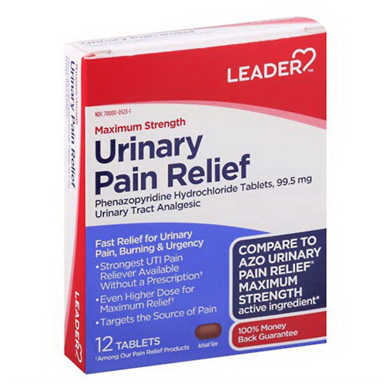 Leader Health Care Maximum Strength Urinary Pain Relief Tablets