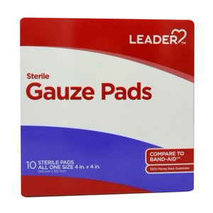 Leader Sterile Gauze Pads Large