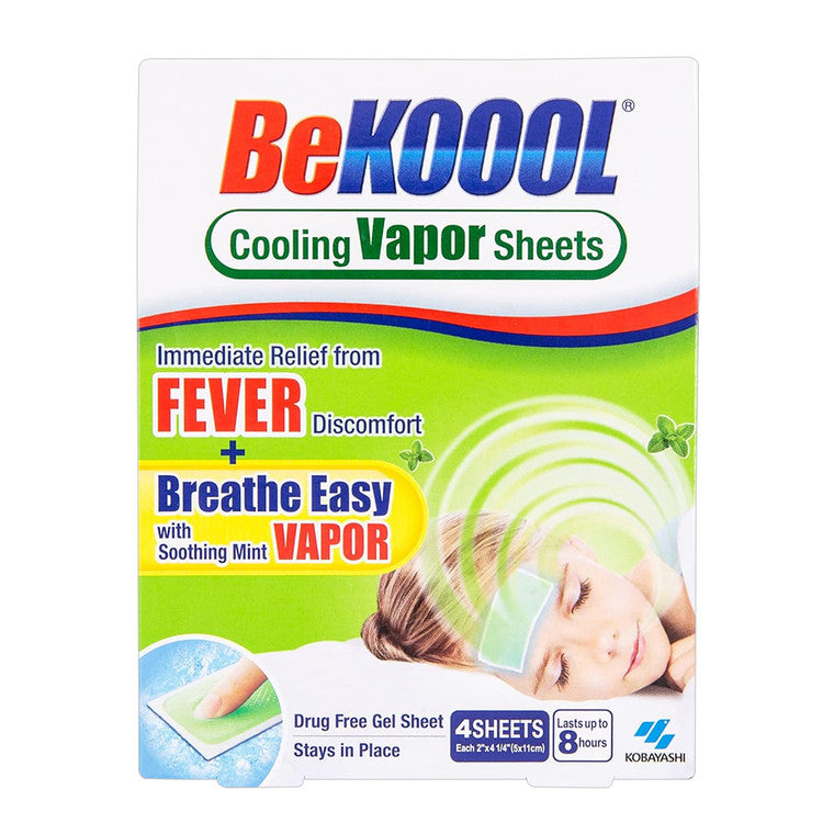 BeKOOOL Cooling Vapor Sheets Kids Fever Relief